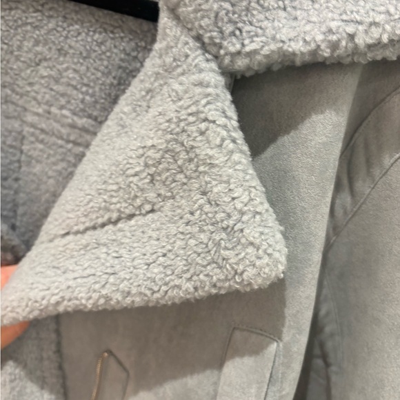 MARBLE Women's Light Gray Teddy Jacket - Picture 8 of 8